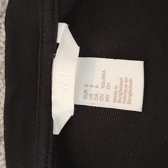 H & M Women's Black Sweatshirt with waist ties - Picture 4 of 6